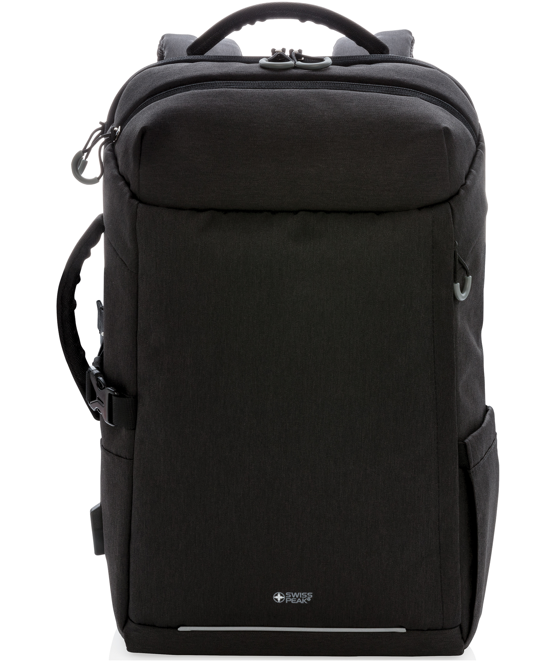 Swiss Peak XXL weekend travel backpack 20L, Black, Black, large image number 10