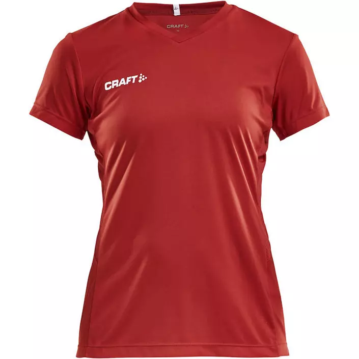 Craft Squad Jersey Solid dame T-skjorte, Rød, large image number 0