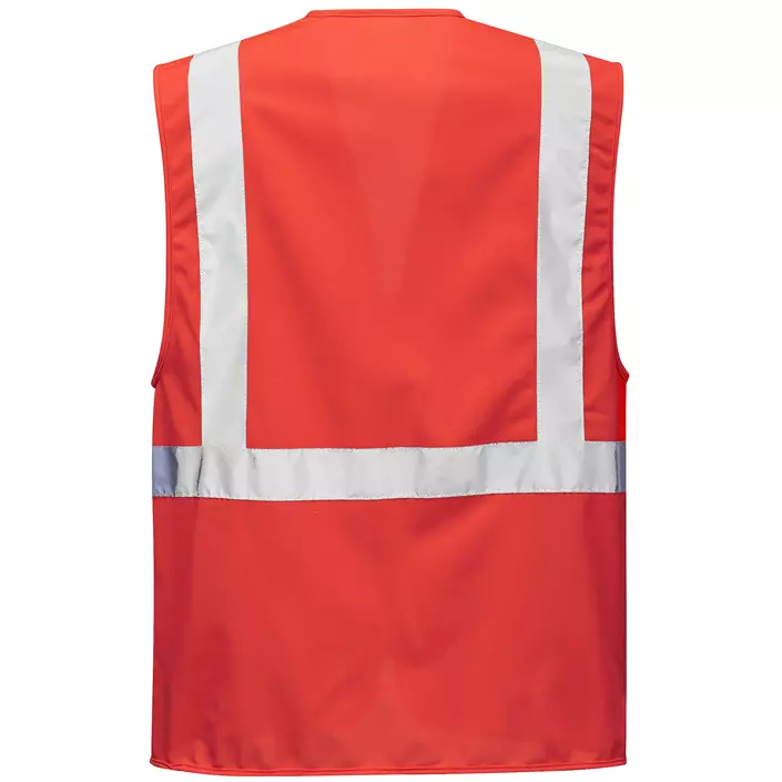 Portwest Iona reflective safety vest, Red, large image number 1