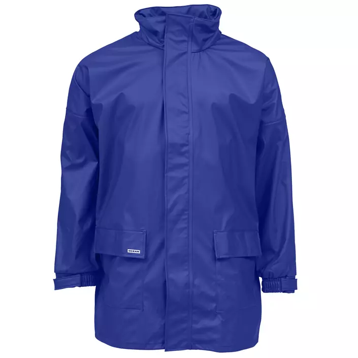 Ocean PU Comfort Stretch PU rain jacket, Royal Blue, large image number 0