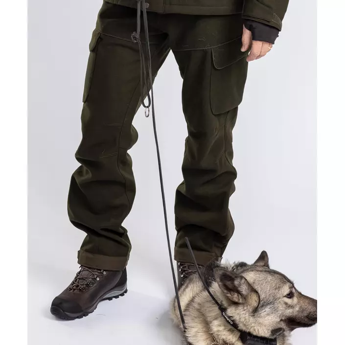 Pinewood Furudal Hunters bukser med uld, Moss green, large image number 3
