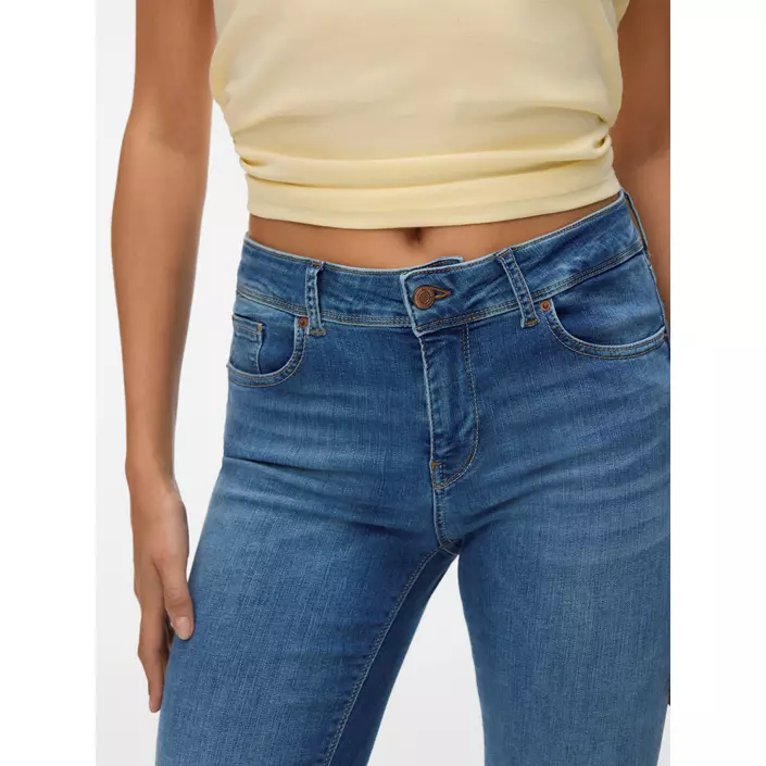Vero Moda VMLUX Slim Fit Jeans, Medium Blue Denim, large image number 4