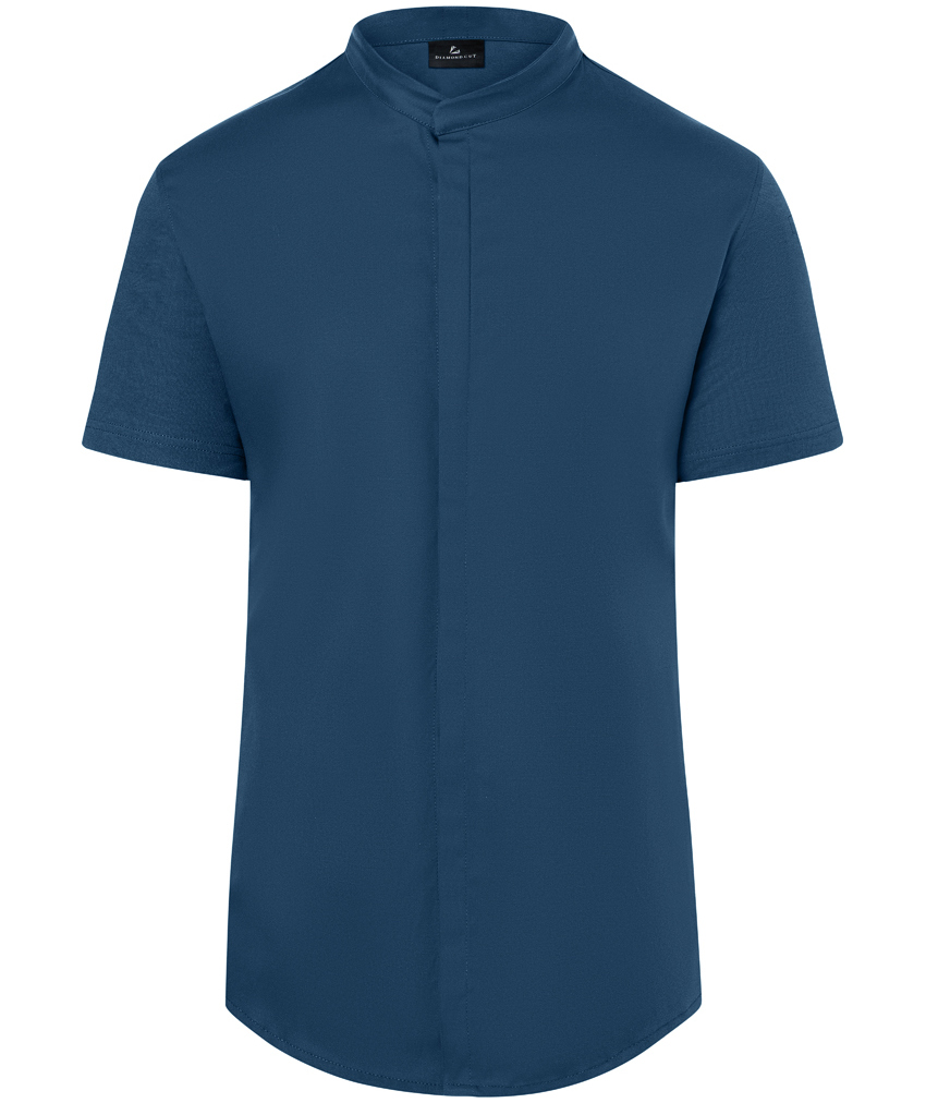 Karlowsky DIAMOND CUT&reg; Avantgarde kort&auml;rmad kockjacka, Steel Blue, Steel Blue, swatch