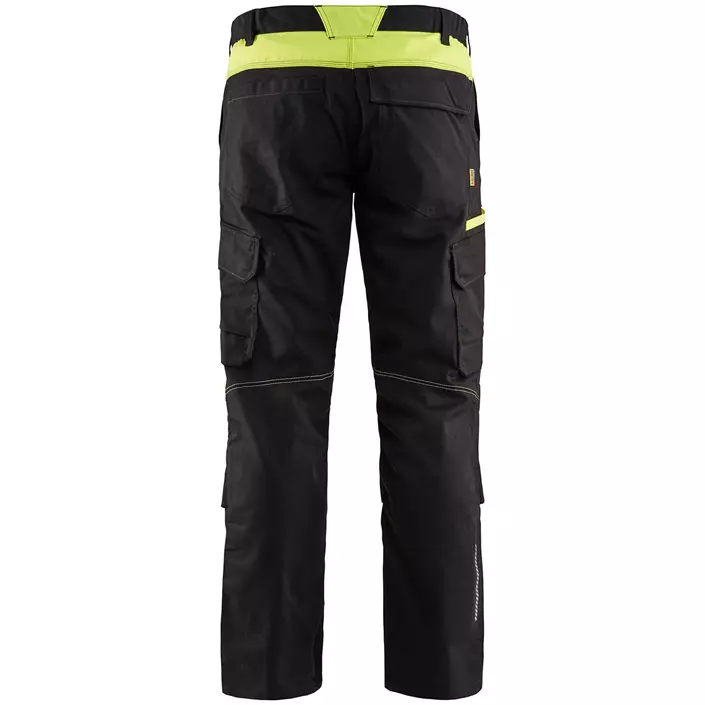 Blåkläder arbejdsbukser, Sort/Hi-Vis Gul, large image number 1