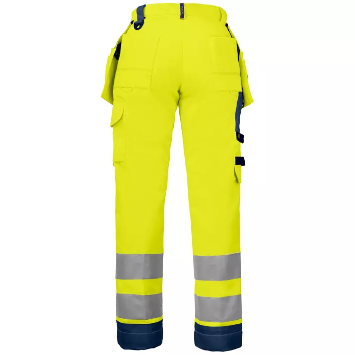 ProJob women's craftsman trousers, Hi-vis yellow/Marine blue, large image number 1