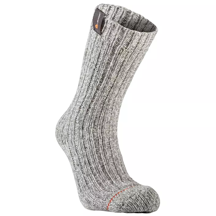 L.Brador Rag socks with wool, Grey, large image number 0