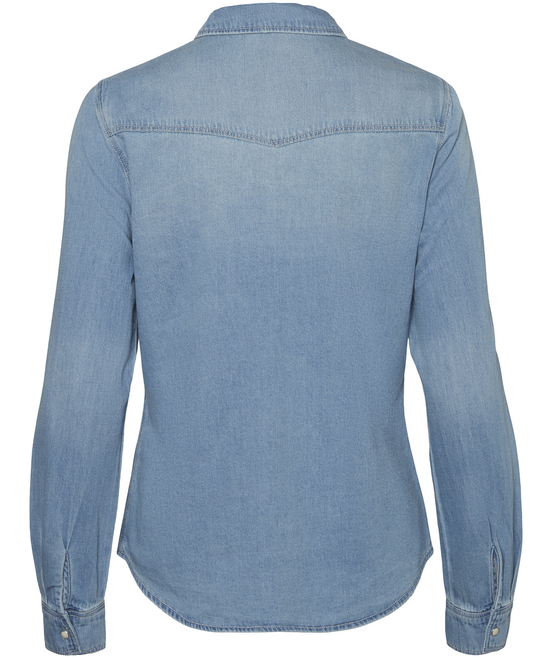 Vero Moda VMMARIA women's denim shirt, Light Blue Denim, large image number 2