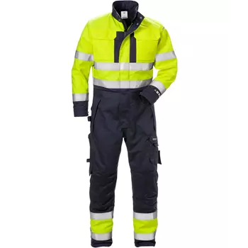 Fristads Flame winter coverall 8088, Hi-Vis yellow/marine