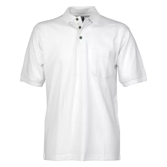 Jyden Workwear polo T-skjorte, Hvit, large image number 0