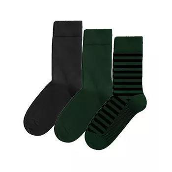 Björn Borg Core 3-pack socks, Green/Black