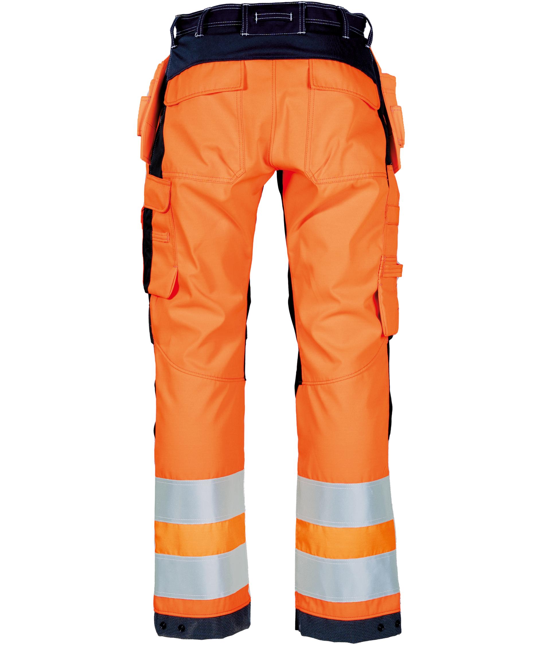 Tranemo Zenith FR craftsman trousers, Hi-Vis Orange/Navy, large image number 1