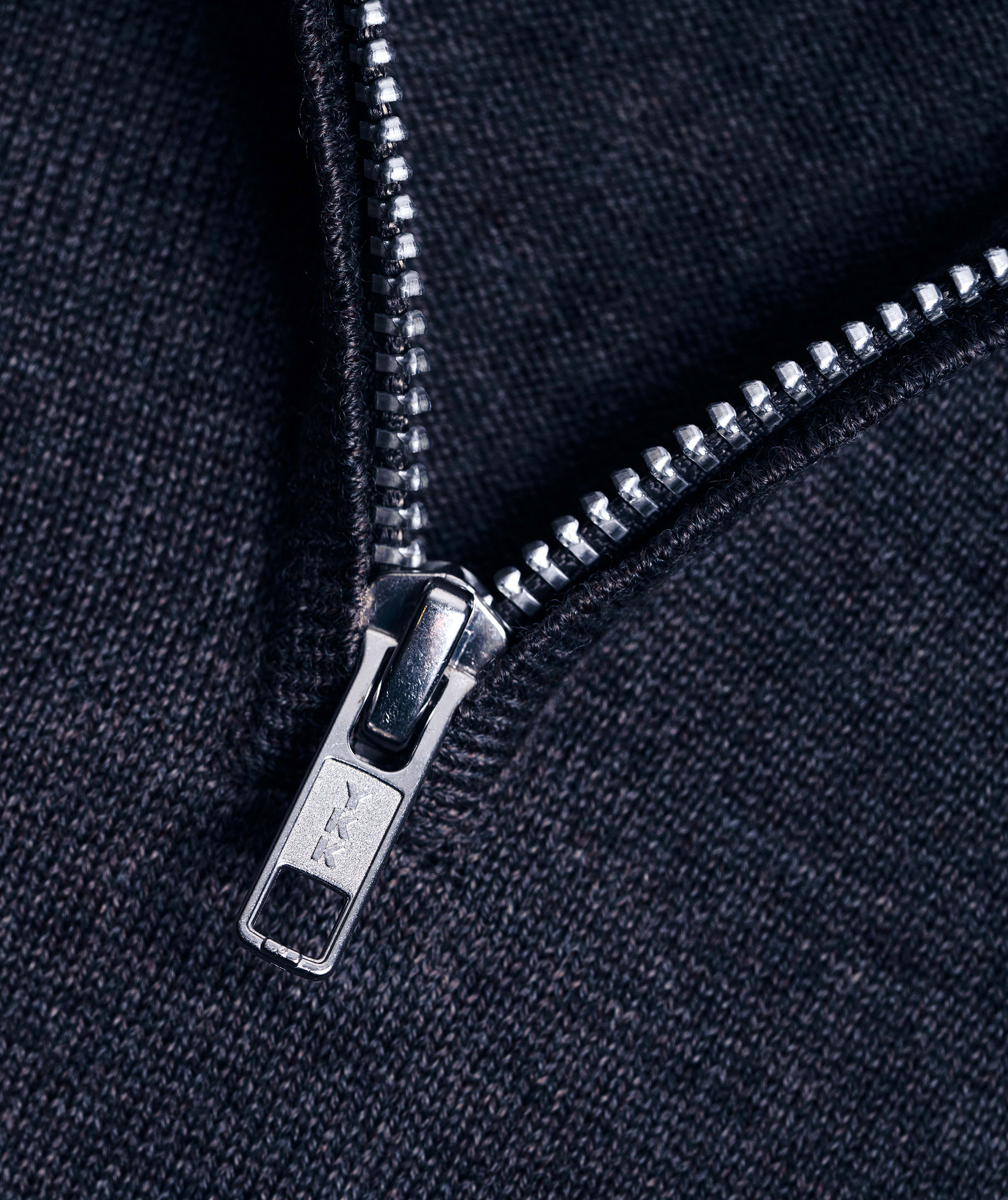 Clipper Milan stickad tr&ouml;ja med dragkedjan, Dark navy, large image number 2