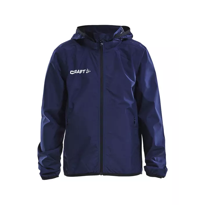Craft junior rain jacket, Navy, large image number 0