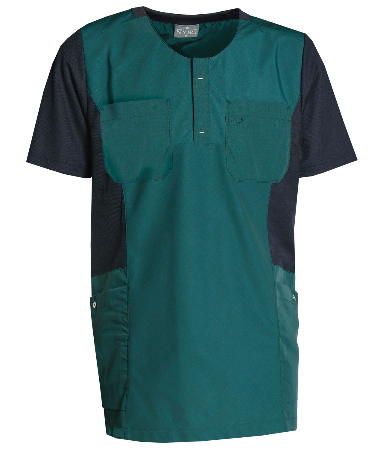 Nybo Workwear Sporty Mix smock, Dark Green, Dark Green, swatch