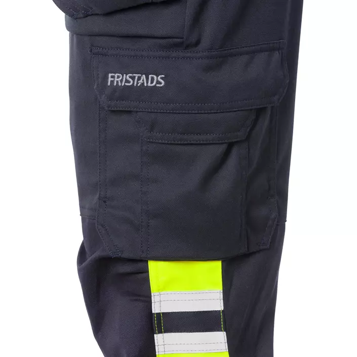 Fristads Flamestat women's craftsman trousers 2171, Hi-vis Yellow/Marine, large image number 2