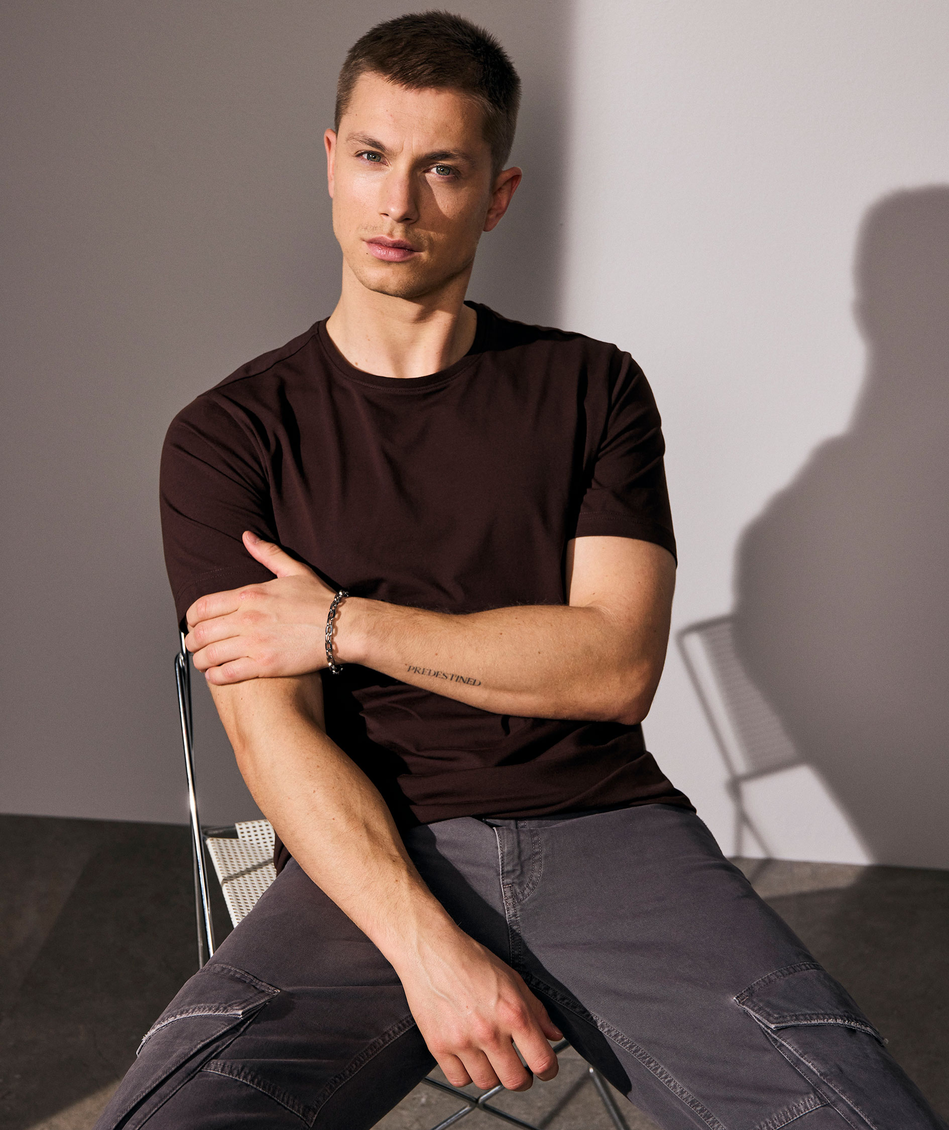 ID T-shirt with stretch, Mocca, large image number 1