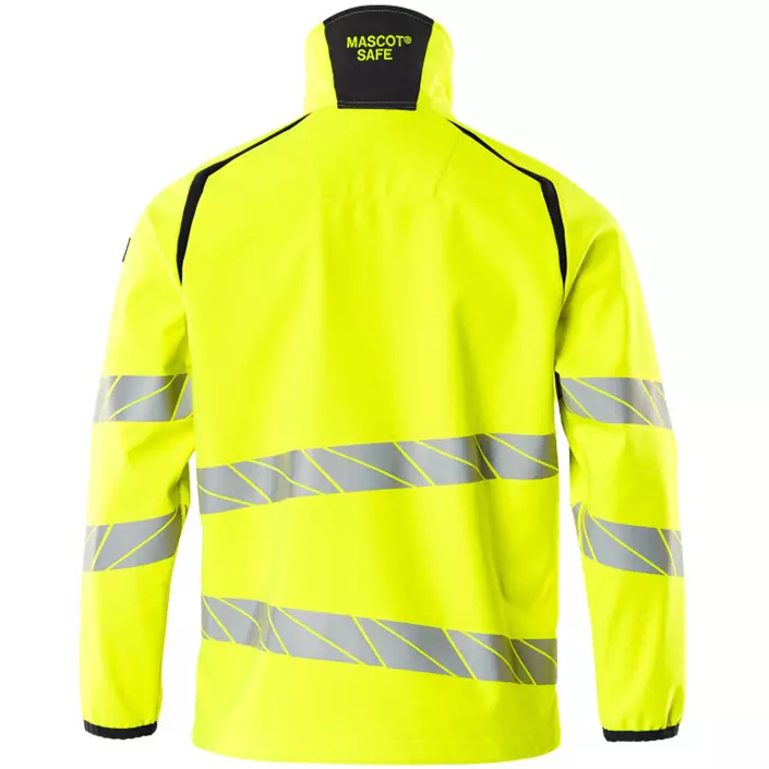Mascot Accelerate Safe softshell jacket, Hi-vis Yellow/Black, large image number 1