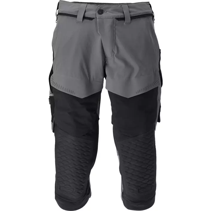 Mascot Customized 3/4-Arbeitshose full stretch, Steingrau/Schwarz, large image number 0