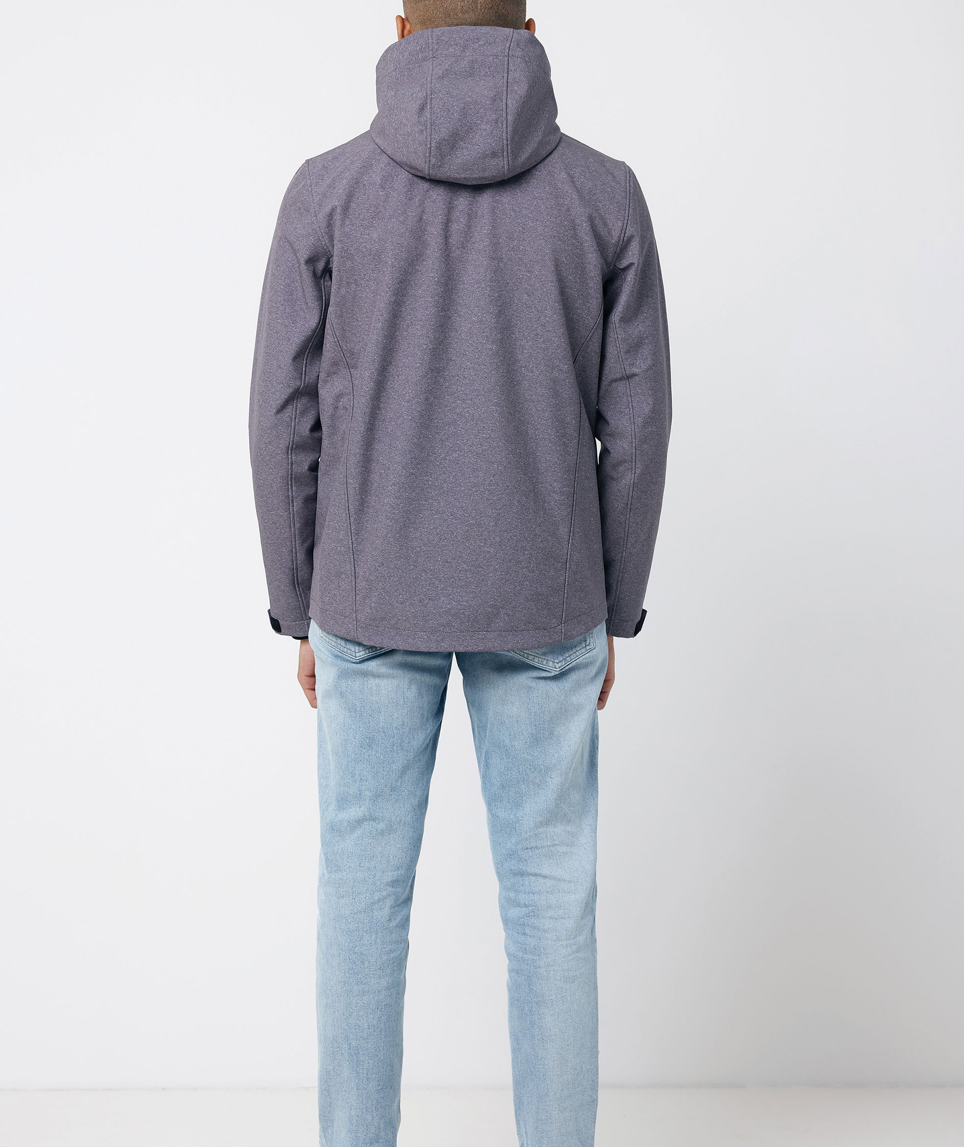 Iqoniq Makalu softshelljacka, Vulcano Heather Grey, large image number 3