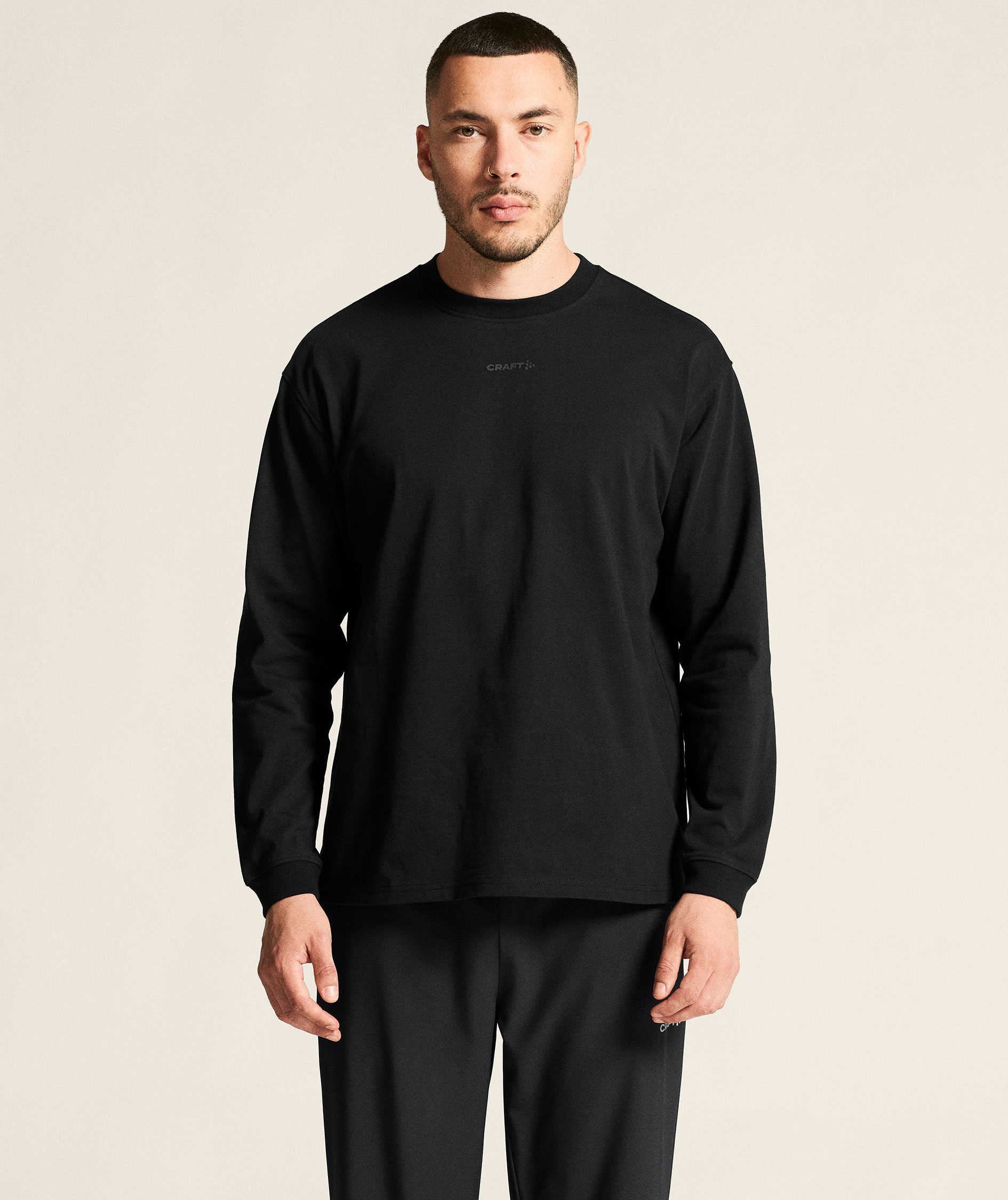 Craft Frequent Heavy lang&auml;rmliges T-Shirt, Black, large image number 1