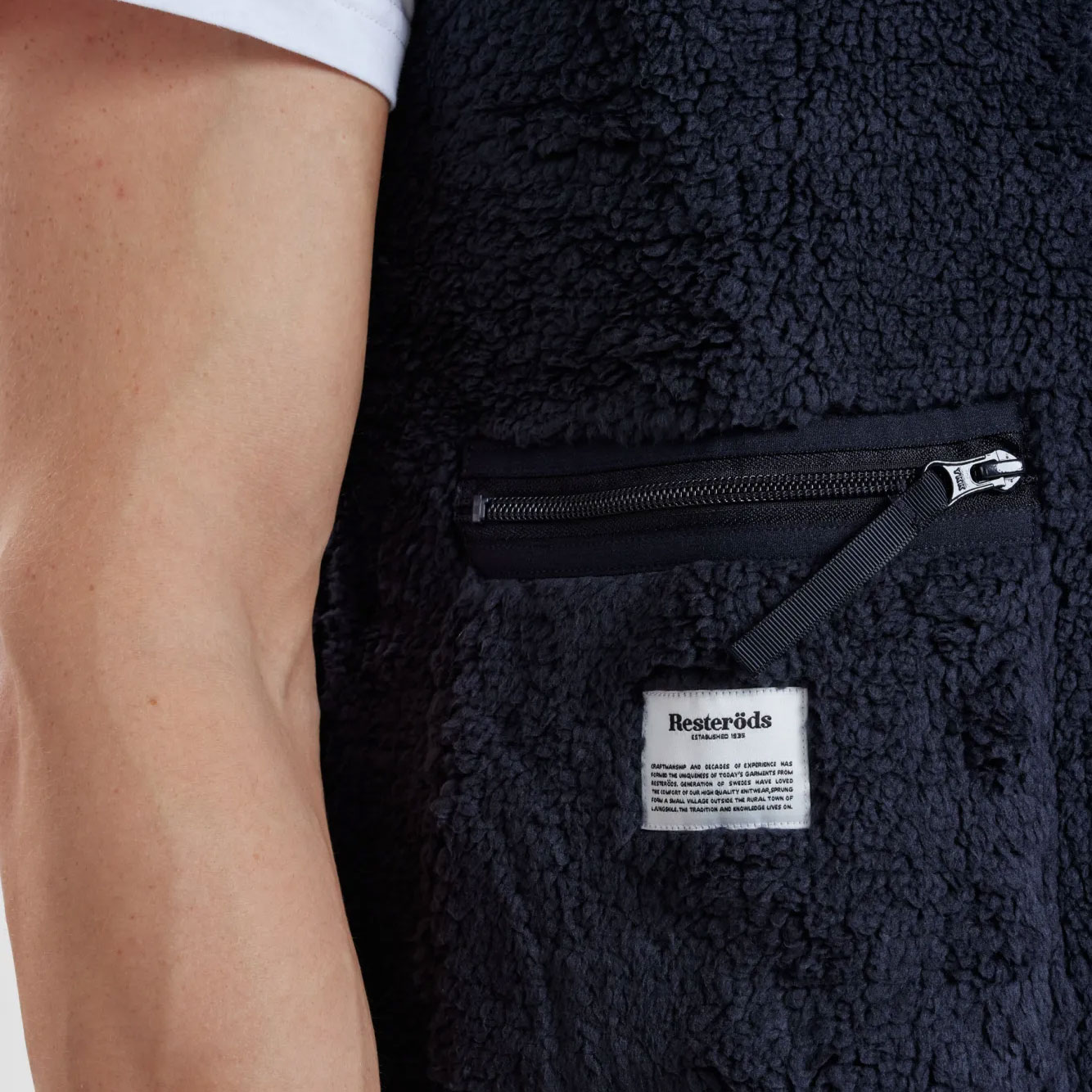 Rester&ouml;ds fiberpelsvest, Navy, large image number 4