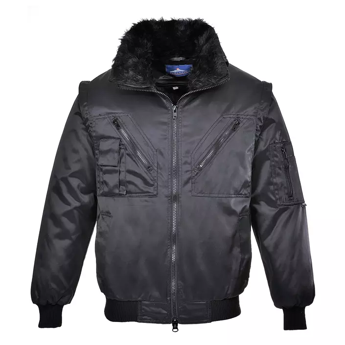 Portwest 4-i-1 pilot jacket, Black, large image number 0