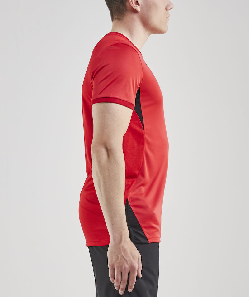 Craft Pro Control Impact T-skjorte, R&oslash;d/Svart, large image number 3