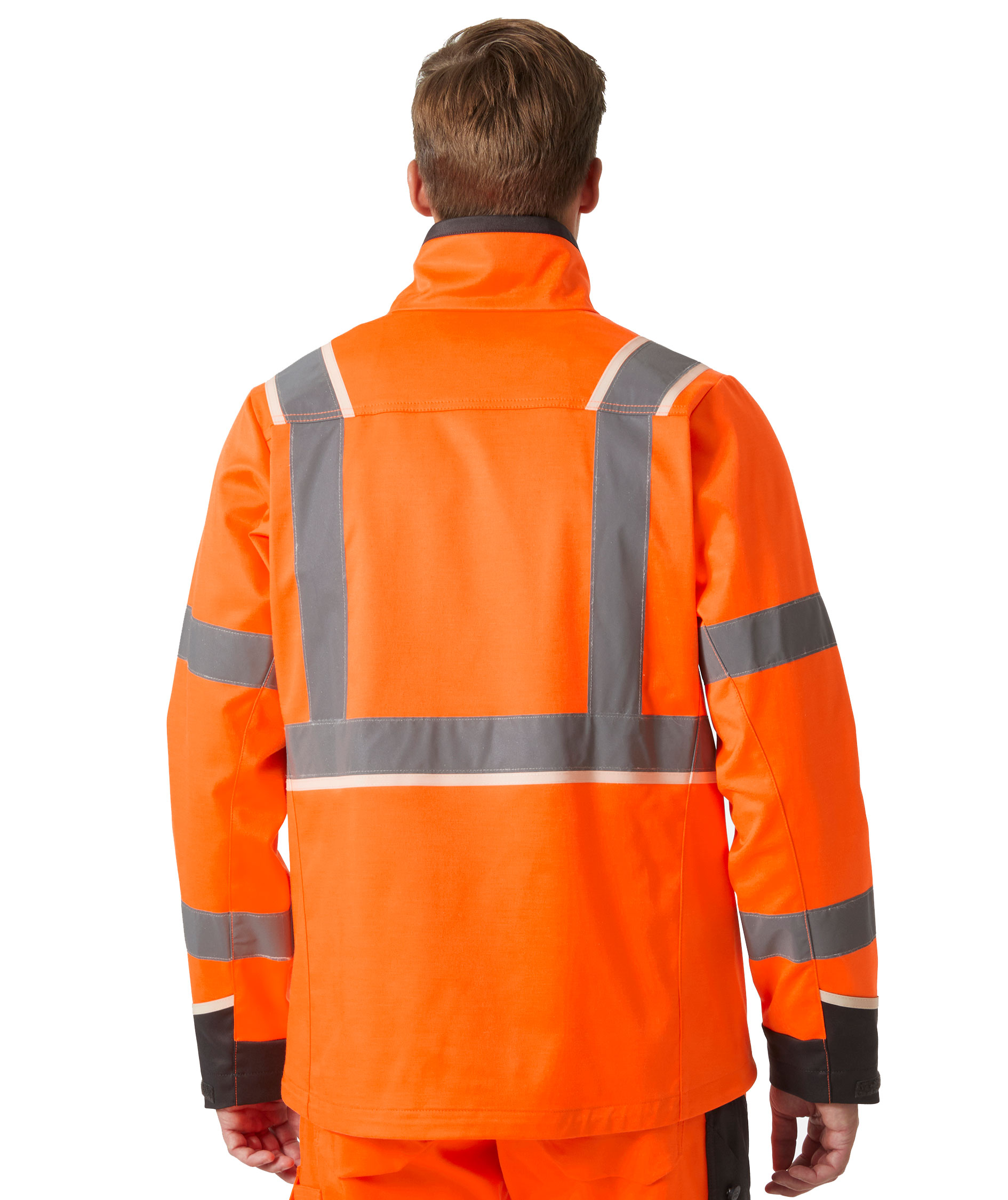Helly Hansen UC-ME work jacket, Hi-vis Orange/Ebony, large image number 3