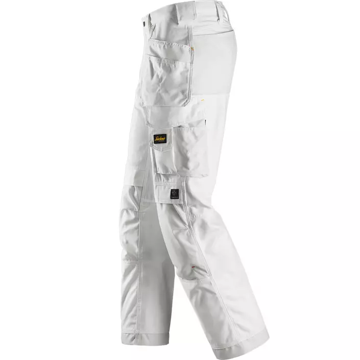 Snickers Canvas+ craftsman trousers, White, large image number 2