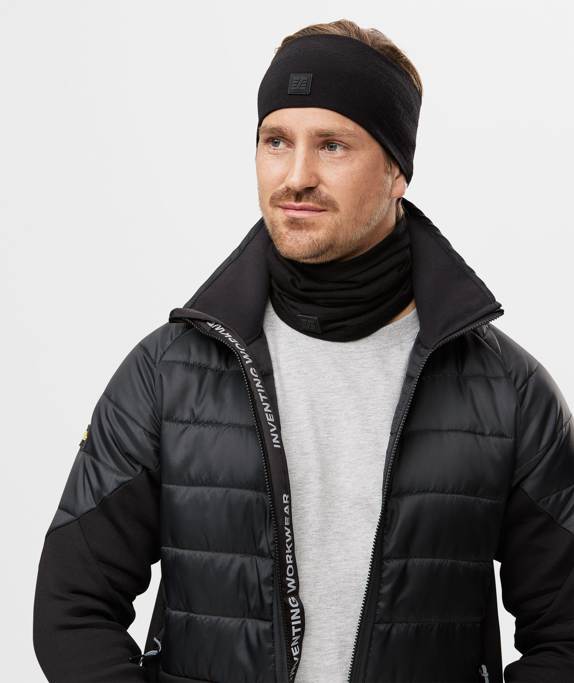 Snickers halsedisse med merinould, Sort, Sort, large image number 1