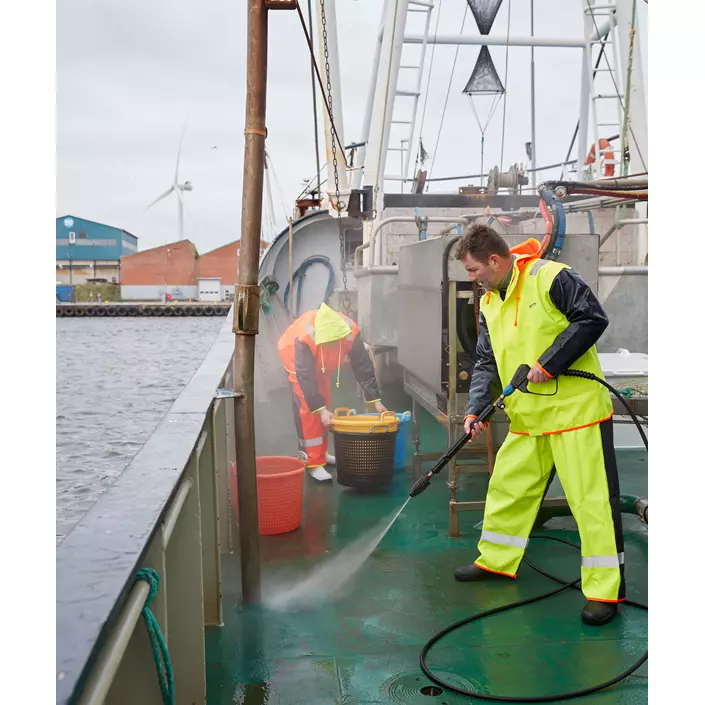 Lyngsøe PVC regnjacka, Varsel gul/marinblå, large image number 1