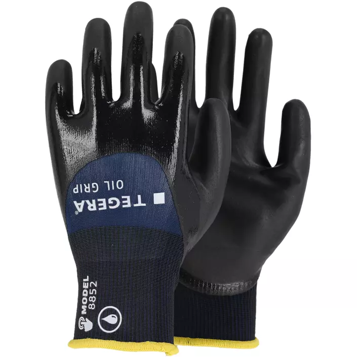 Tegera 8852 Oil grip Arbeitshandschuhe, Schwarz/Blau, large image number 0