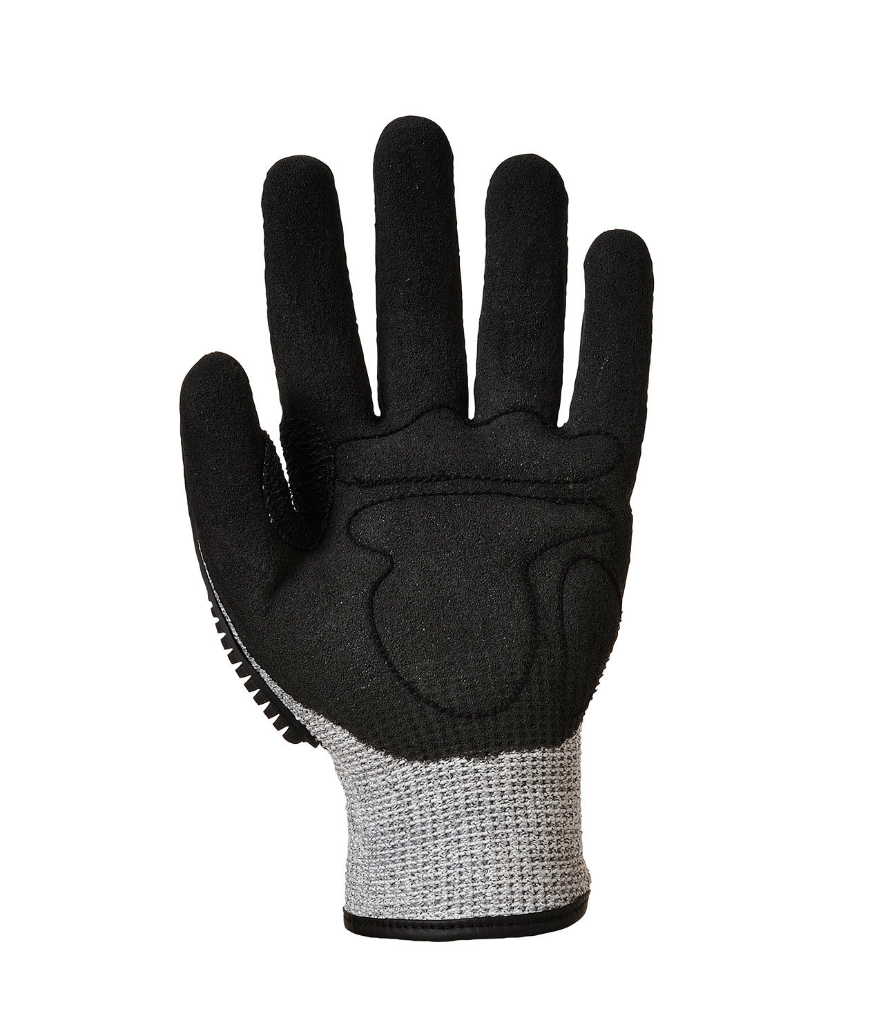 Portwest A722 Slagdempende skj&aelig;rehansker Cut C, Svart/Gr&aring;, large image number 1