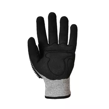 Portwest impact-reducing cut resistant gloves Cut C, Black/Grey