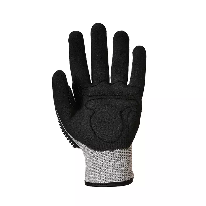 Portwest impact-reducing cut resistant gloves Cut C, Black/Grey, large image number 1
