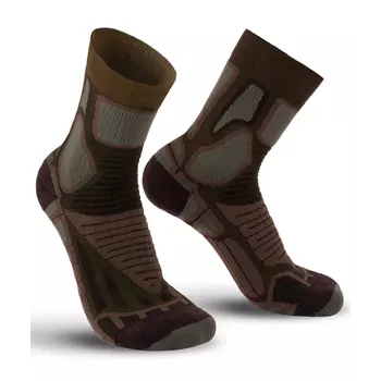 Worik Sport Pro socks, Brown/Black