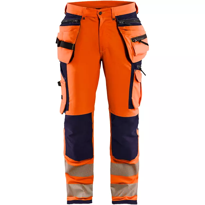 Blåkläder Handwerkerhose full stretch, Hi-Vis Orange/Marine, large image number 0