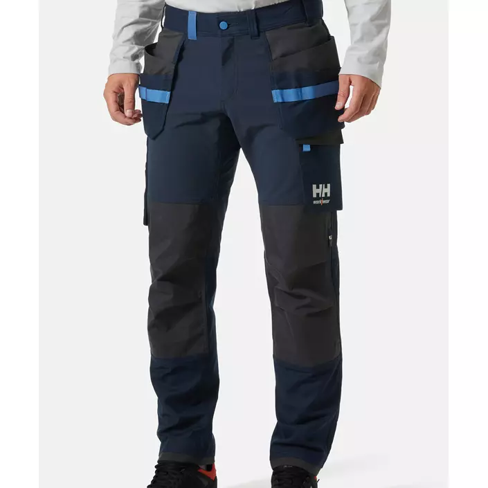 Helly Hansen Oxford 4X craftsman trousers full stretch, Navy/Ebony, large image number 1