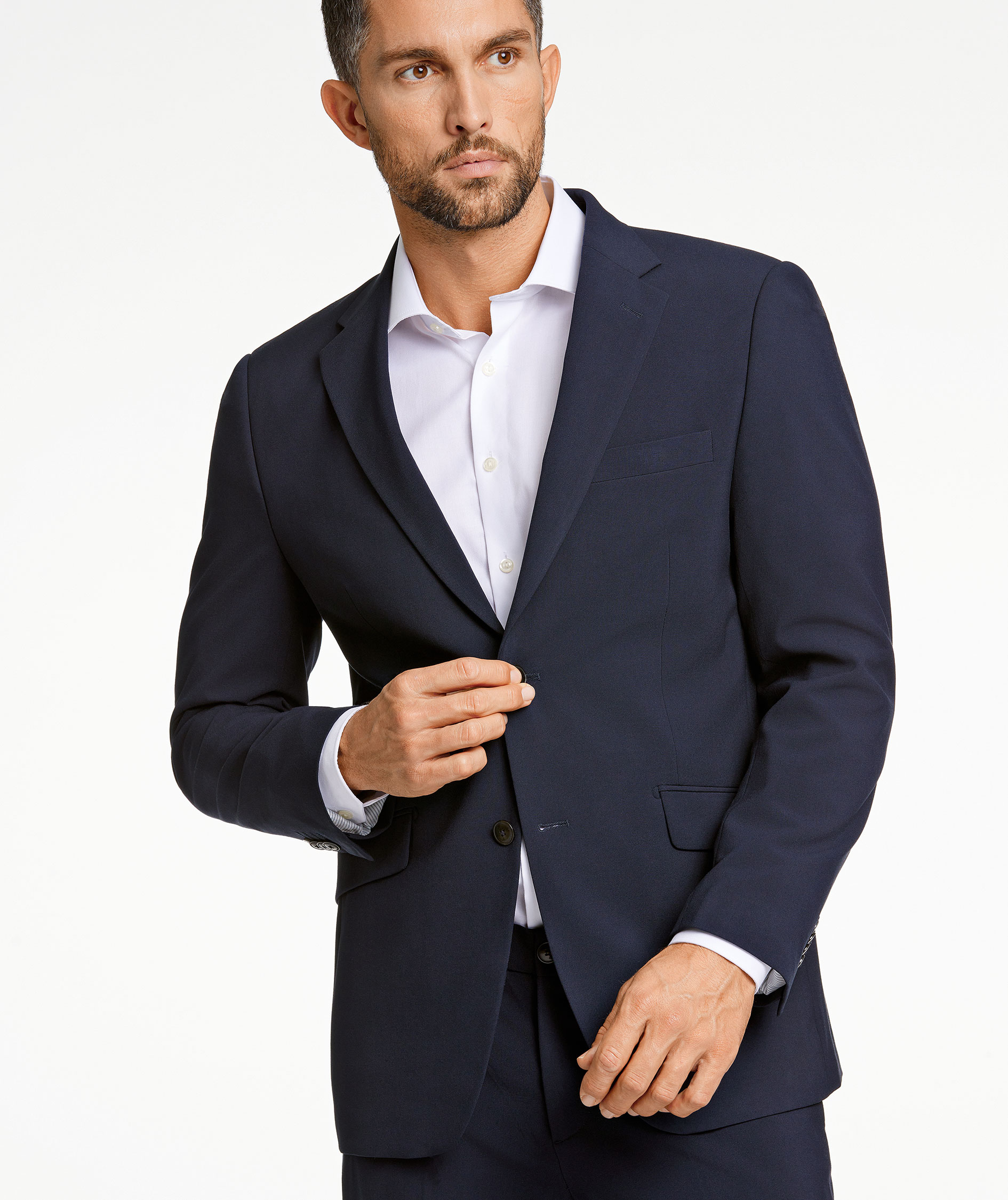 Lindbergh Superflex modern fit kavaj, Navy, large image number 9