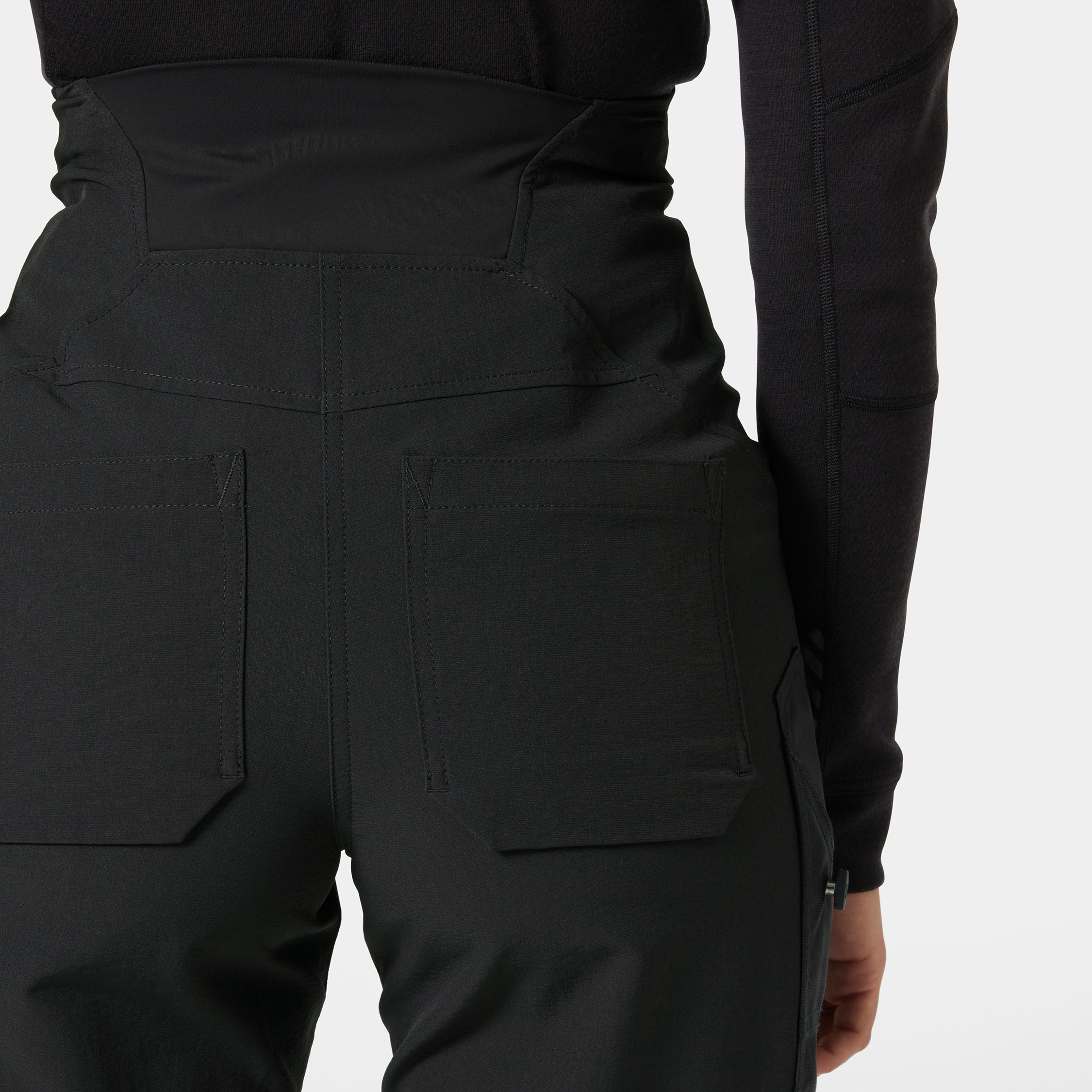 Helly Hansen Alna 4X maternity work trousers full stretch, Hi-vis yellow/Ebony, large image number 4