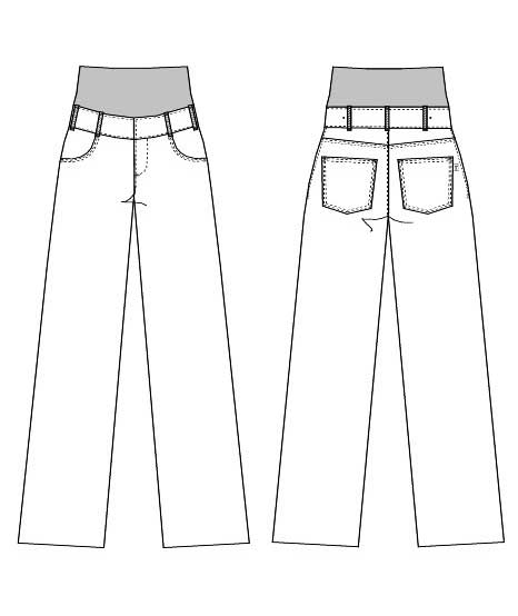 Kentaur Umstandshose Beinl&auml;nge 97 cm, Dark Rock, large image number 3