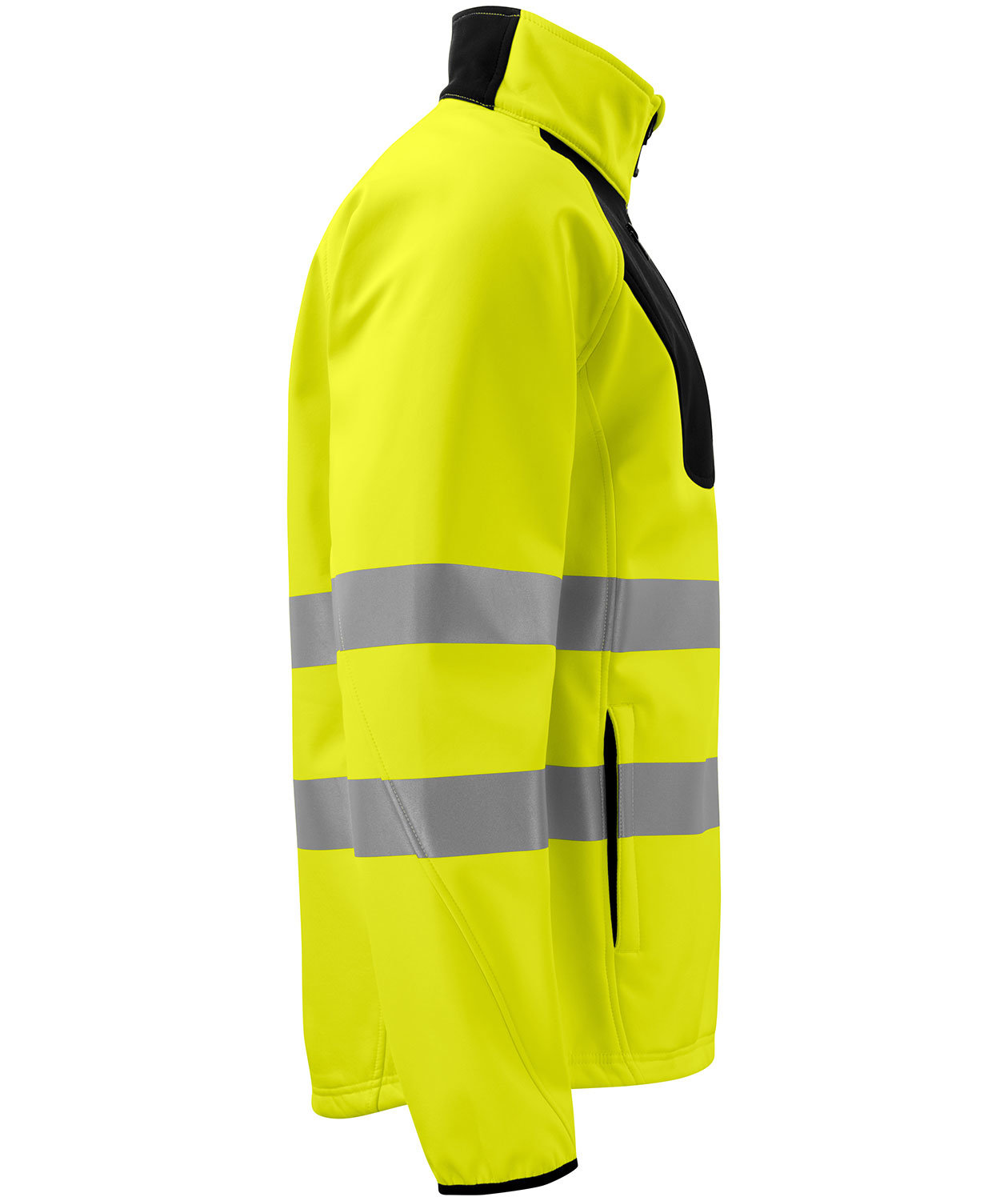 ProJob softshell jacket 6432, Hi-vis Yellow/Black, large image number 2