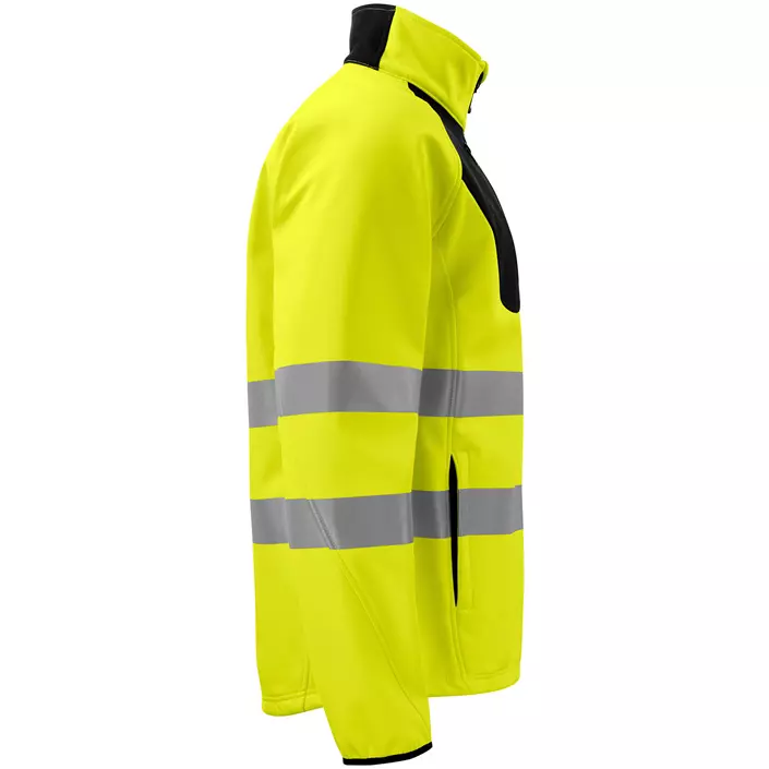 ProJob softshell jacket 6432, Hi-vis Yellow/Black, large image number 2