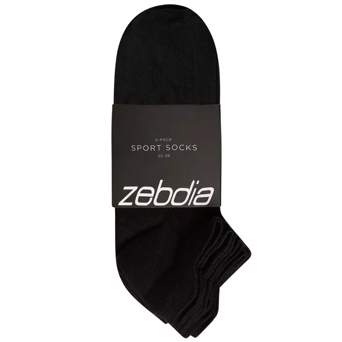 Zebdia 5-pack women's running socks, Black, large image number 2