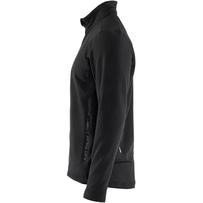 Blåkläder Unite microfleece tröja, Svart/Mellangrå, large image number 3