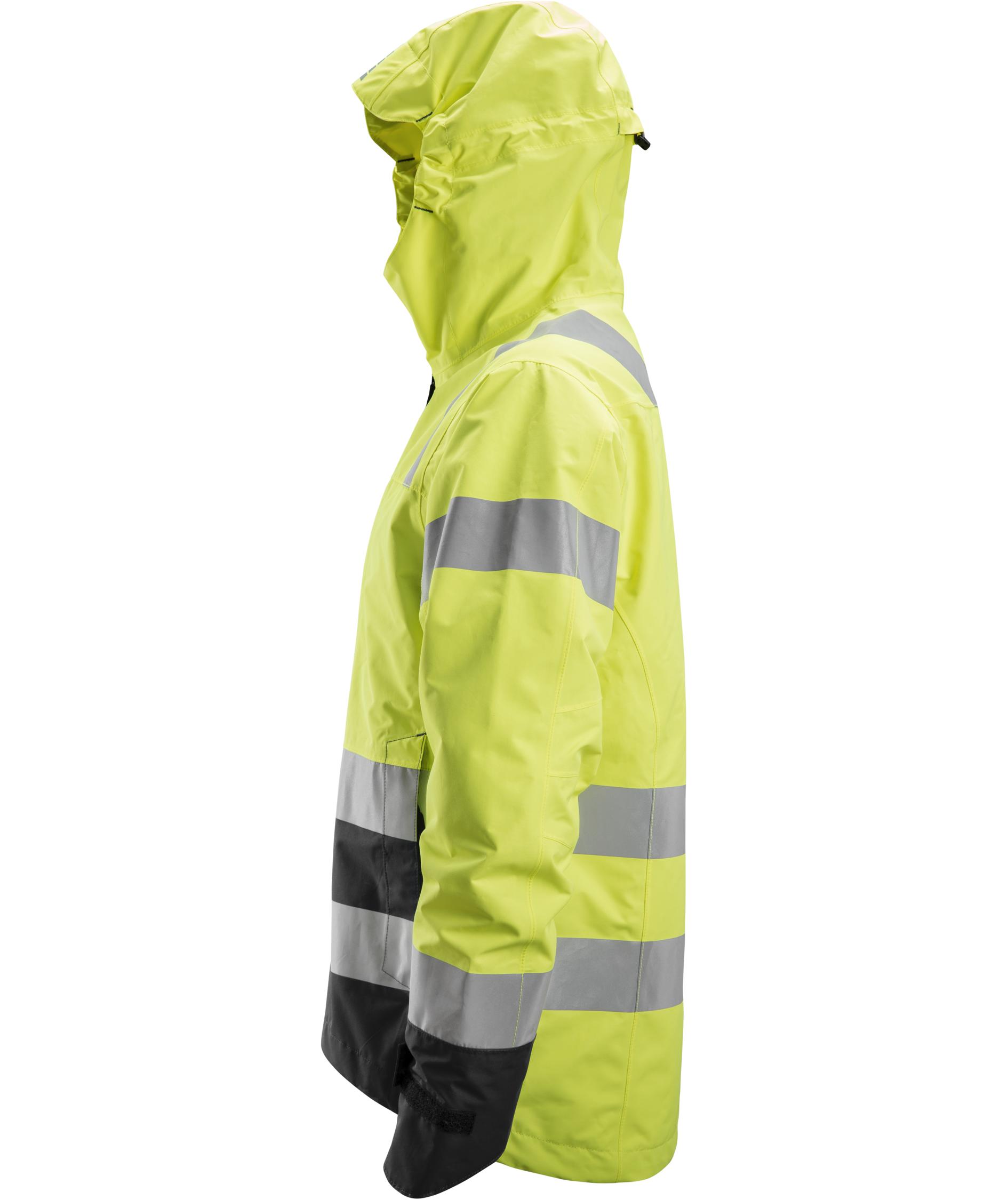 Snickers AllroundWork shell jacket 1330, Hi-vis Yellow/Black, large image number 3