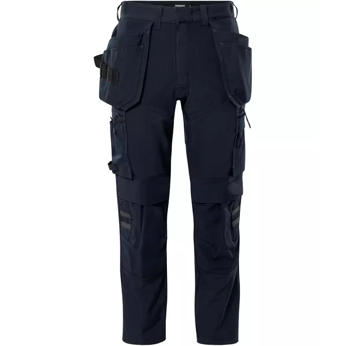 Fristads craftsman trousers 2596 LWS full stretch, Dark Marine Blue, large image number 0