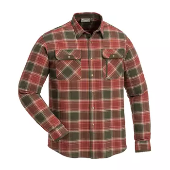 Pinewood Prestwick lumberjack shirt, Dark Copper/Suede Brown
