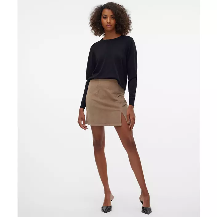 Vero Moda VMSILJE dame striktrøje, Black, large image number 5