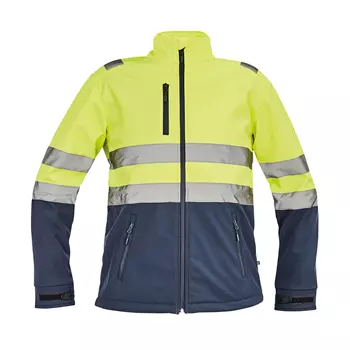 Cerva Granada softshell jacket, Hi-vis Yellow/Marine